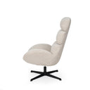Butaca PAULINE, en beige, vista lateral