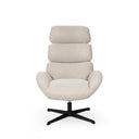 Butaca PAULINE, en beige, vista frontal