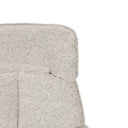 Butaca giratoria LYNN de respaldo alto, en beige, detalle de la base
