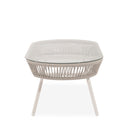Conjunto de jardín SALONICA en acero galvanizado con sofá, 2 sillones y mesa