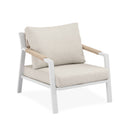 Conjunto de jardín MUSCAT con sofá, 2 sillones y mesa de centro porcelánica