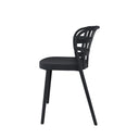 Silla GINA, en negro, vista lateral