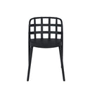 Silla GINA, en negro, vista frontal
