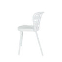 Silla GINA, en blanco, vista lateral