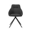 Silla CELIA, en gris oscuro, vista frontal