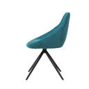 Silla CELIA, en azul, vista lateral