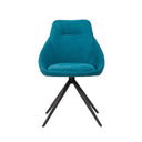 Silla CELIA, en azul, vista frontal
