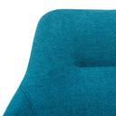 Silla CELIA, en azul, vista trasera