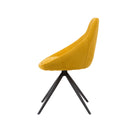 Silla CELIA, en mostaza, vista lateral