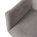 Silla FIONA, en gris claro, detalle del acabado