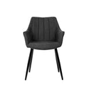 Silla FIONA, en gris oscuro, vista frontal