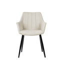 Silla FIONA, en beige, vista frontal