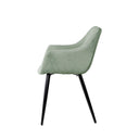 Silla FIONA, en menta, vista lateral