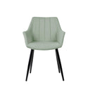 Silla FIONA, en menta, vista frontal