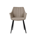 Silla FIONA, en taupe, vista frontal