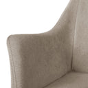 Silla FIONA, en taupe, detalle del acabado