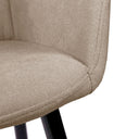 Silla FIONA, en taupe, detalle del acabado