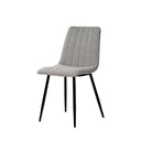 Silla XENA, en gris claro, vista en perspectiva