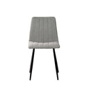 Silla XENA, en gris claro, vista frontal