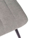 Silla XENA, en gris claro, detalle del acabado