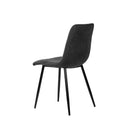 Silla XENA, en gris oscuro, vista lateral