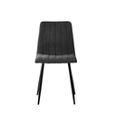 Silla XENA, en gris oscuro, vista frontal