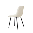 Silla XENA, en beige, vista lateral