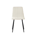 Silla XENA, en beige, vista frontal