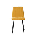 Silla XENA, en mostaza, vista frontal