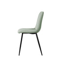 Silla XENA, en menta, vista lateral