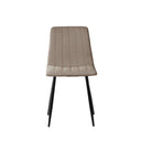 Silla XENA, en taupe, vista frontal