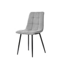 Silla BIMBA, en gris claro, vista en perspectiva