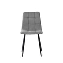 Silla BIMBA, en gris claro, vista lateral