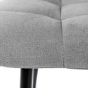 Silla BIMBA, en gris claro, detalle del acabado