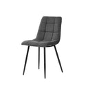 Silla BIMBA, en gris oscuro, vista en perspectiva