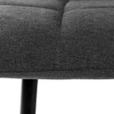 Silla BIMBA, en gris oscuro, detalle del acabado