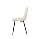 Silla BIMBA, en beige, vista trasera en perspectiva