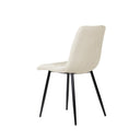 Silla BIMBA, en beige, vista lateral
