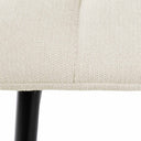 Silla BIMBA, en beige, detalle del acabado