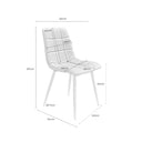 Croquis de medidas — Silla BIMBA