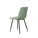 Silla BIMBA, en menta, vista trasera en perspectiva