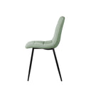 Silla BIMBA, en menta, vista lateral