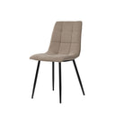 Silla BIMBA, en taupe, vista en perspectiva