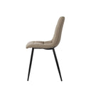 Silla BIMBA, en taupe, vista lateral