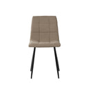 Silla BIMBA, en taupe, vista frontal