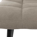 Silla BIMBA, en taupe, detalle del acabado