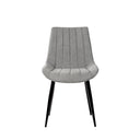 Silla MILA, en gris claro, vista frontal