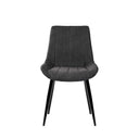 Silla MILA, en gris oscuro, vista frontal
