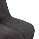 Silla MILA, en gris oscuro, detalle del acabado
