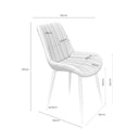 Croquis de medidas — Silla MILA